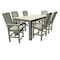 Highwood Usa Lehigh 7pc Rectangular Counter Height Outdoor Patio Furniture Dining Set 84 x 42 AD-ST7LH2CO5BA-HGR - alternate 1